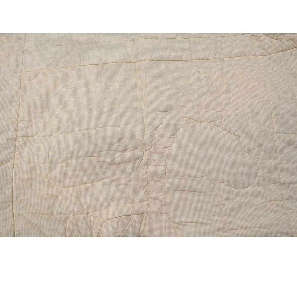 Vintage Handmade Rocking Horse Patchwork Quilt Heart Applique Baby Blanket 40x54